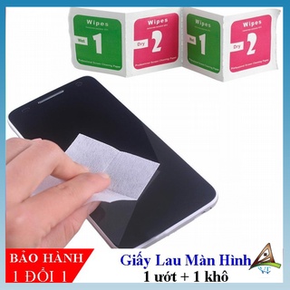 Bộ 2 miếng giấy lau màn hình điện thoại.