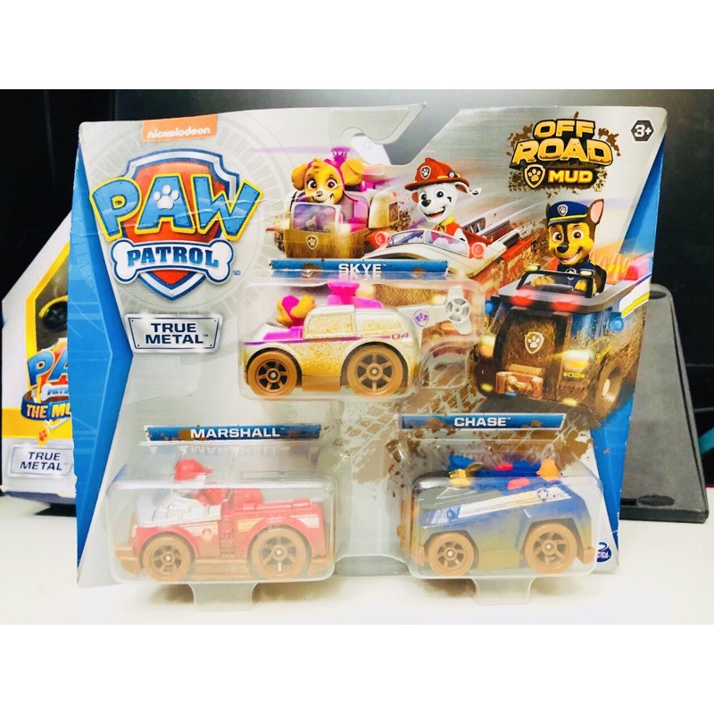 Set 3 xe Paw Patrol mẫu mới 2021