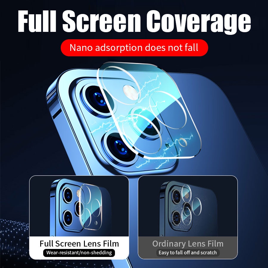 Kính cường lực bảo vệ Camera Cho iPhone 14 Plus 13 12 11 Pro Max 12 13 Mini