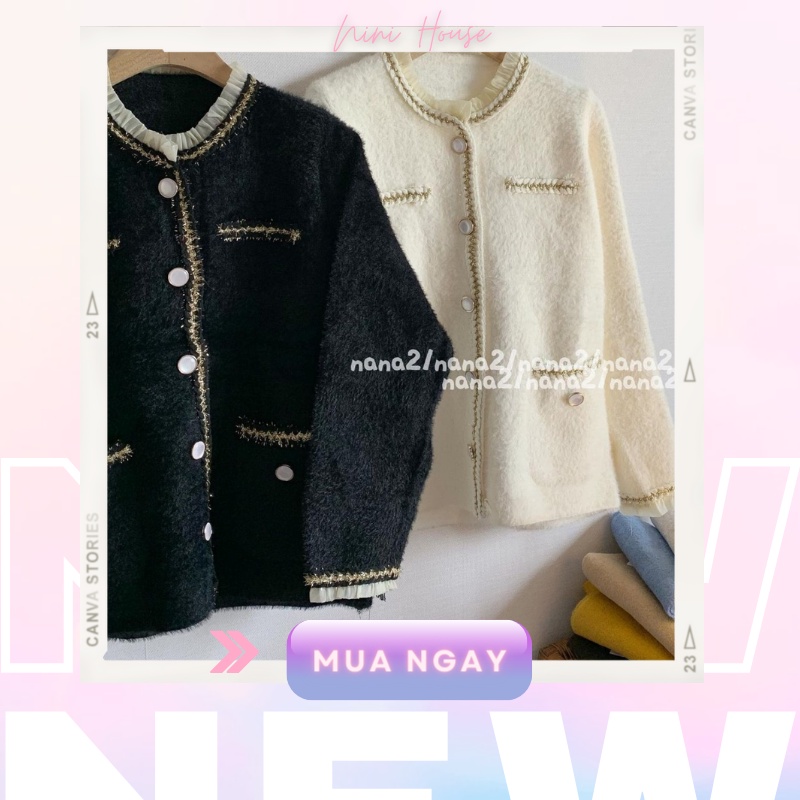 Áo dạ Tweed nữ phong cách tiểu thư - Áo khoác nữ đẹp sang chảnh | BigBuy360 - bigbuy360.vn