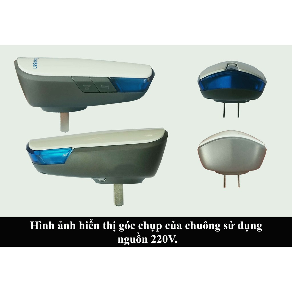 Chuông Cửa Không Dây Kawasan DB818 - Nút Nhấn Không Cần Pin - Ngoài Trời Chống Nước - Chính Hãng