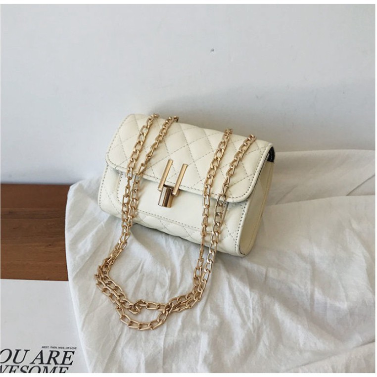 Túi đeo chéo nữ trần trám bút chì ELLY 89