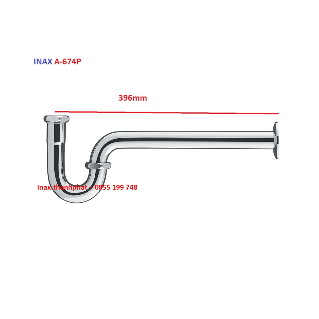 Bộ xả lavabo INAX LF-105PAL Chữ P, loại đai 396mm, hàng chính hãng