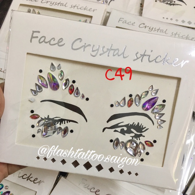 Face crystal Đá đính mặt (Inbox mình mẫu bạn chọn nhé! )