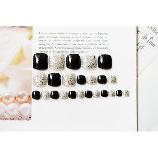 [Hàng mới về] Set 24 móng chân giả đa sắc màu thời trang nữ