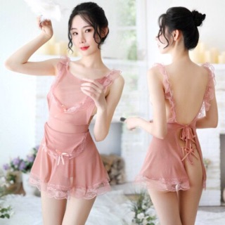 Đầm ngủ voan đáng yêu- giá siêu rẻ- có clip