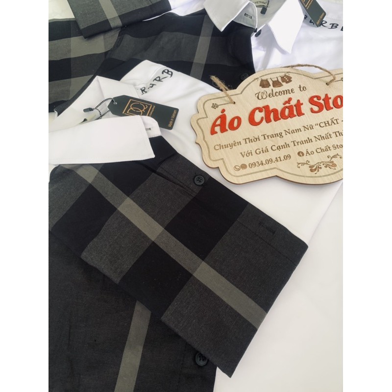 (ẢNH THẬT) Áo Sơ Mi Nam In BBR Vai Cao Cấp | Form Chuẩn Shop SM233 | BigBuy360 - bigbuy360.vn