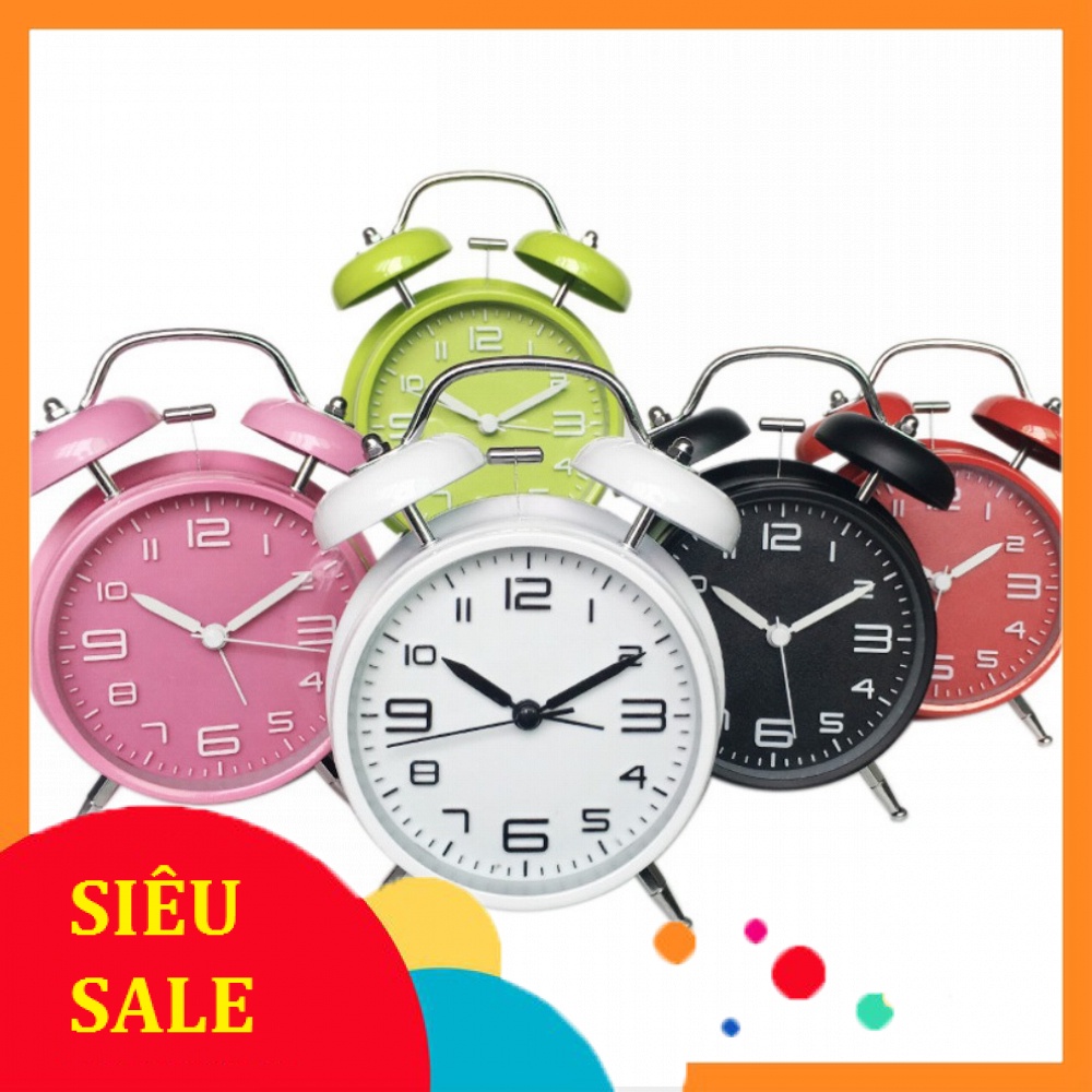 Đồng hồ báo thức 2 quả chuông để bàn âm thanh to