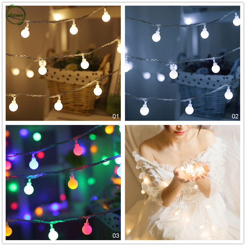 Dây Đèn Led Dạng Bóng Tròn Trang Trí Nhà Ở