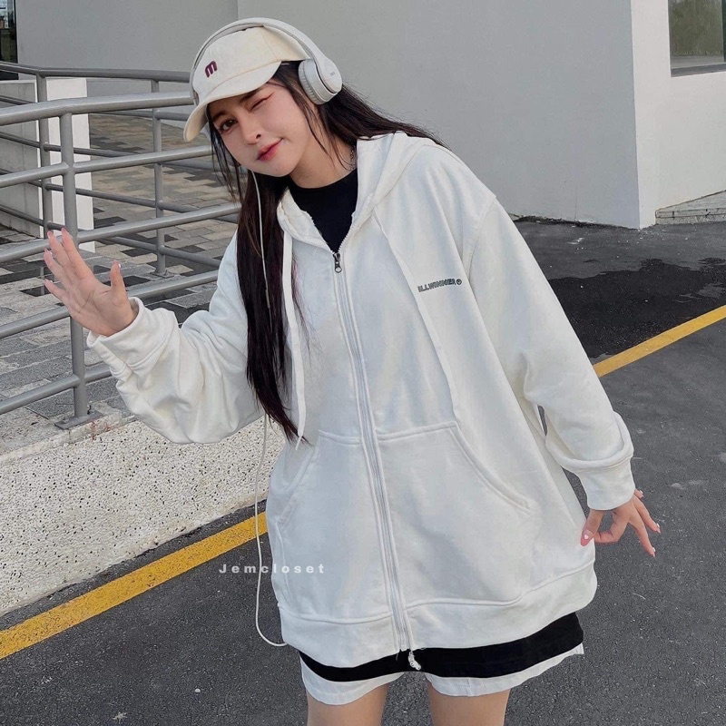 Áo khoác nỉ cotton COM in hai mặt HT12