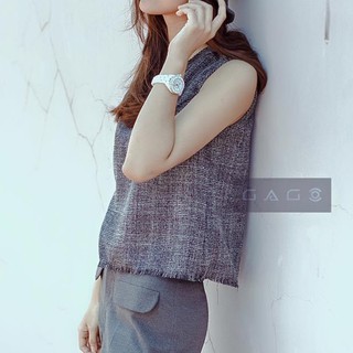 (Thanh lý) Áo 3 lỗ tweed GAGO size S