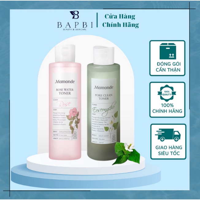 Toner Diếp Cá MAMONDE Kiểm Soát Dầu Và Se Khít Lỗ Chân Lông 250ml
