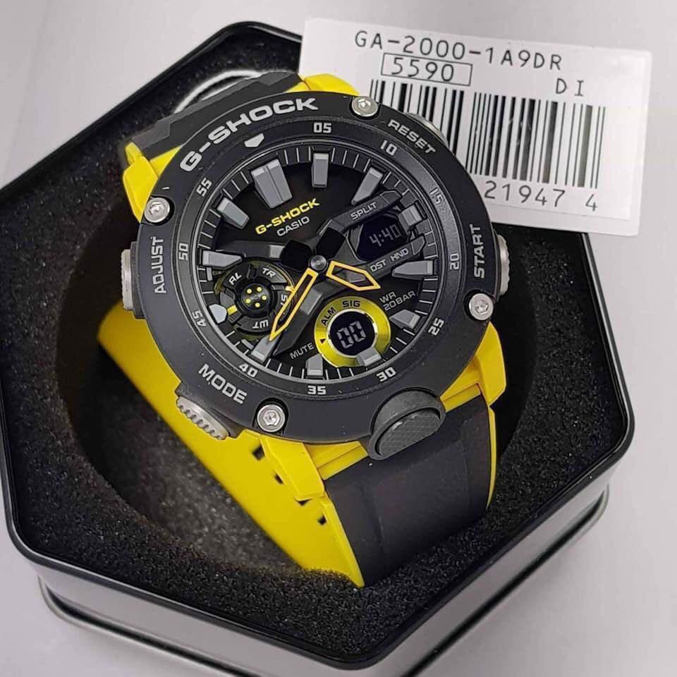 Đồng Hồ Casio Nam Dây Nhựa GSHOCK GA-2000-1A9DR Chính Hãng