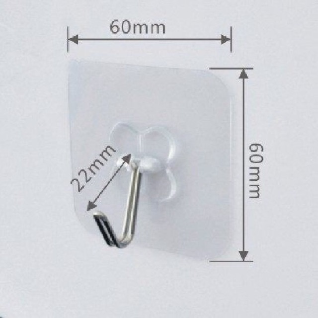COMBO 100 Móc Dán Tường Trong Suốt Chịu Lực