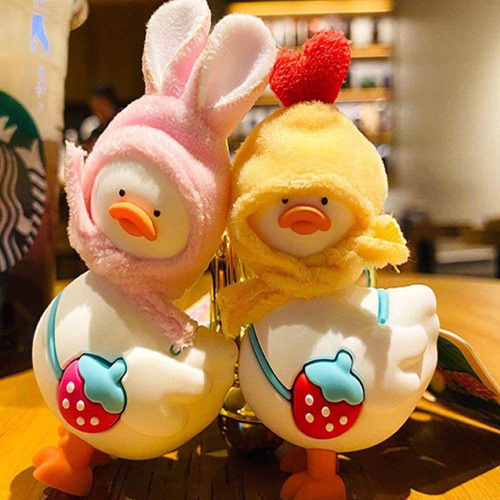 Móc Khóa Hình Vịt Nhồi Bông Dễ Thương