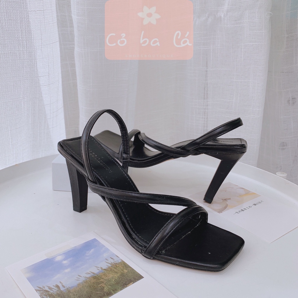 SANDAL CAO GÓT COBALASHOES - GIÀY CAO GÓT QUAI CHÉO - SANDAL QUAI MẢNH 9CM G20101100