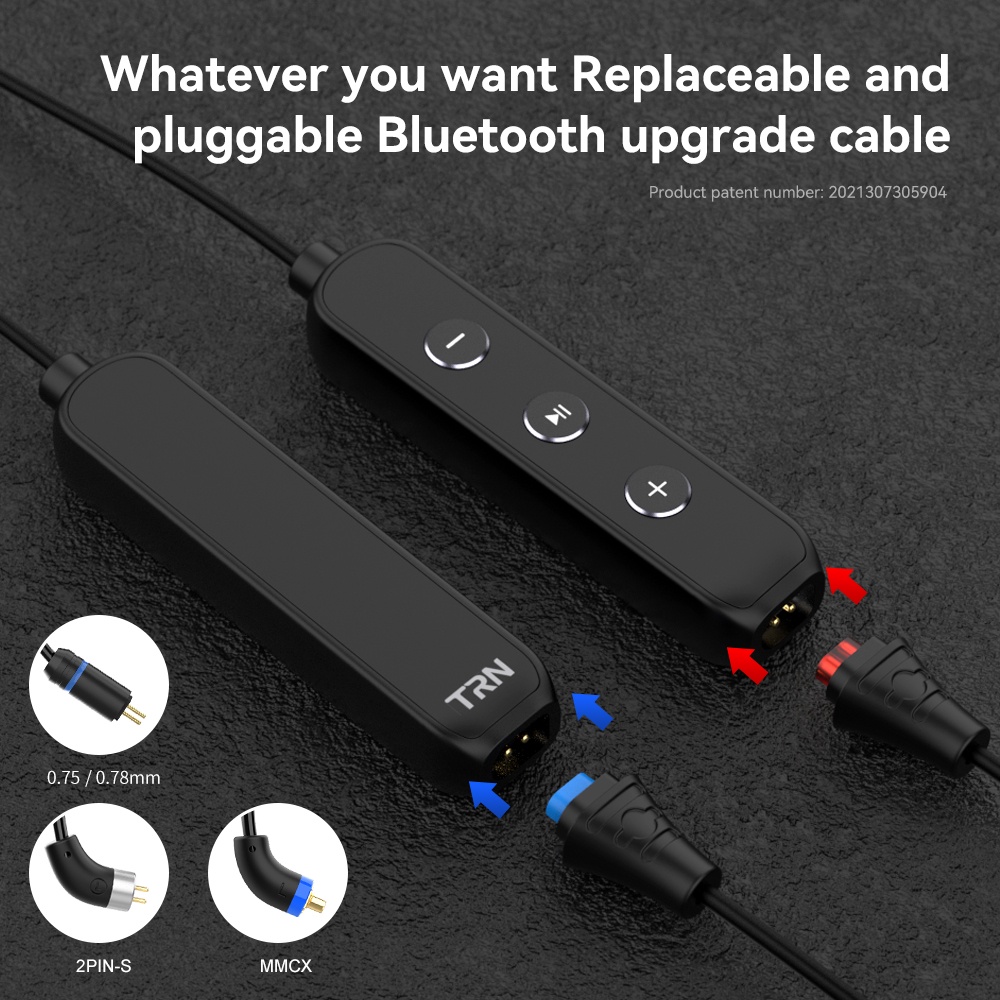 Cáp âm thanh FAAEAL TRN BT3S Pro có thể cắm thay thế nâng cấp 0.75/0.78/2pin/MMCX