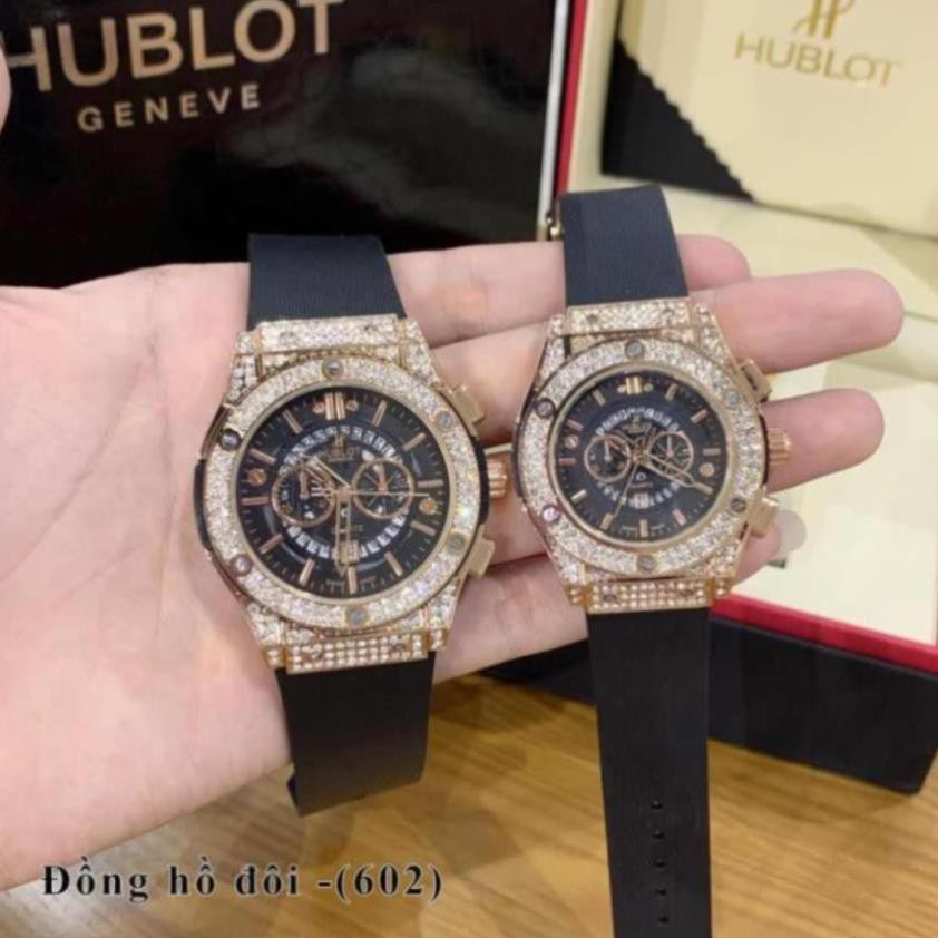 Đồng hồ nam nữ Hublot - unisex cặp đôi dây cao su - Bảo hành 12 tháng shop909