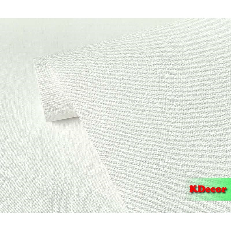 [XẢ] 10m Giấy dán tường MÀU TRẮNG rộng 45cm có sẵn keo