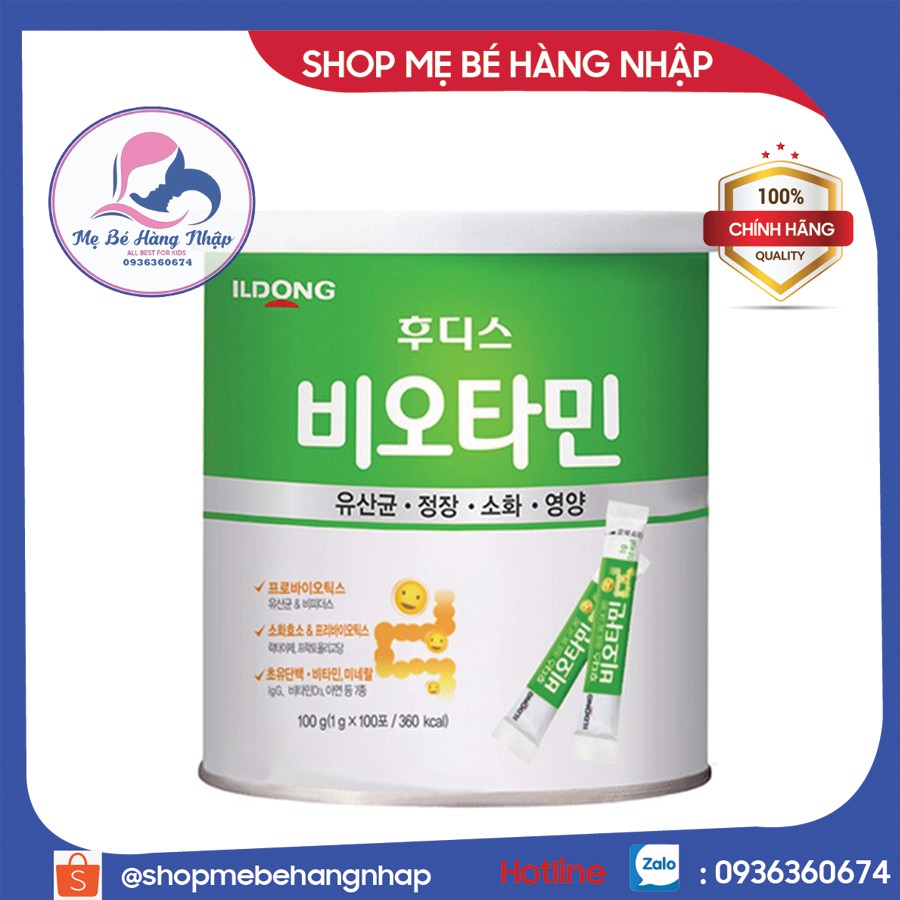 Men vi sinh ILDong Hàn Quốc 90 gói