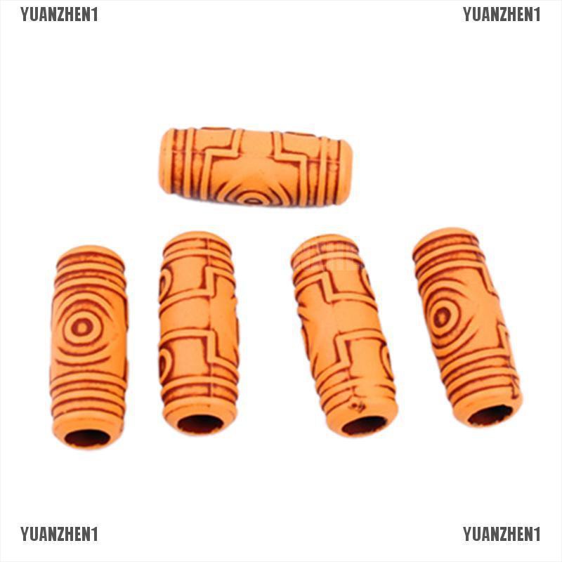 [YUANZHEN1] Set 10 Hạt Gỗ Bện Tóc Nối Dài