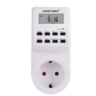 C SINOTIMER Plug Digital Weekly Programmable Plug-in Power Socket Timer Switch