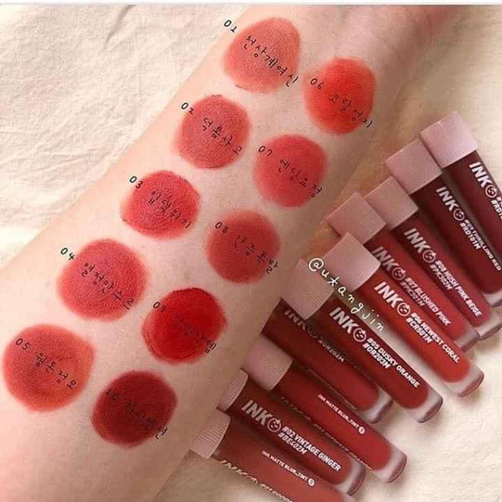 [SẴN + BILL] Son Kem Lì Mềm Mịn Môi Peripera Ink Matte Blur Tint