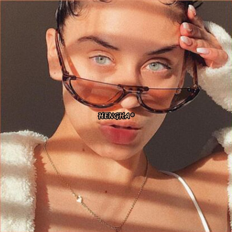 Kính mát nửa gọng phong cách cổ điển dành cho cả nam và nữ