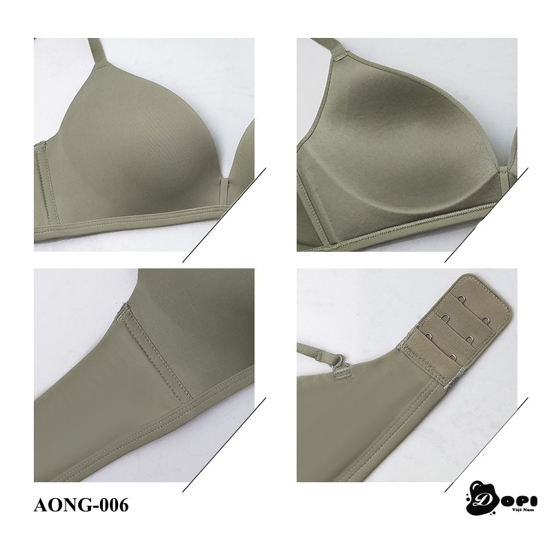 Bộ đồ lót áo ngực và quần lót nữ cao cấp AONG-006 không gọng phối ren