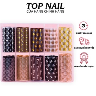 Set foil trang trí móng hình các thương hiệu