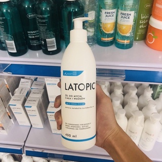 Sữa tắm gội chăm sóc da viêm ngứa, di ứng LATOPIC dạng Gel 400ml làm dịu da, giảm khô ngứa, kích ứng ( chính hãng)