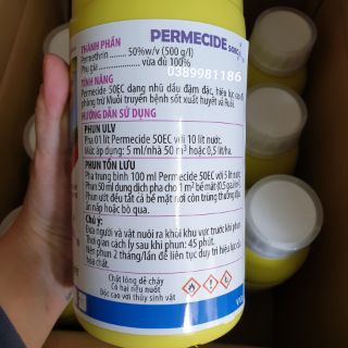 Thuốc diệt muỗi Permecide 50EC chai 1 lít