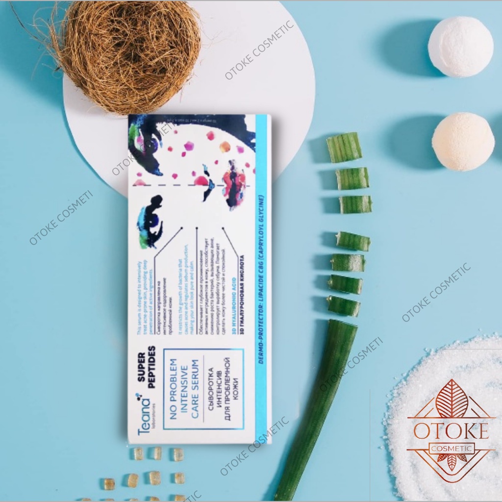 Serum Teana Super Peptides No Problem Intensive Care giảm sưng, đẩy &amp; gom cồi mụn, giảm tiết dầu