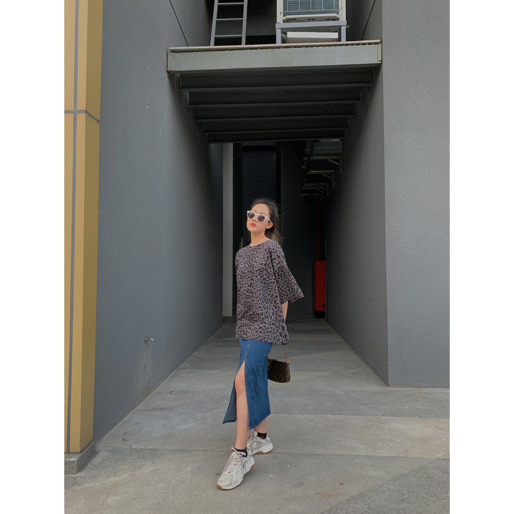 [Mã FADIRECT20 giảm 20K đơn 150K] chân váy bò dáng dài cạp lệch SK102 1994closet | BigBuy360 - bigbuy360.vn