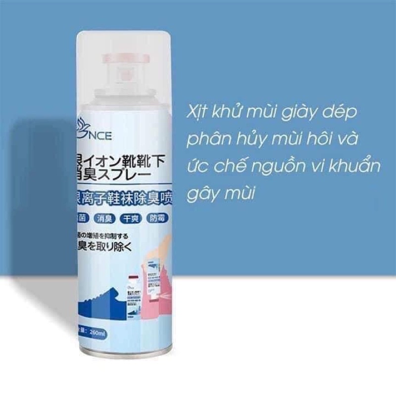 Xịt khử mùi hôi giầy Nano