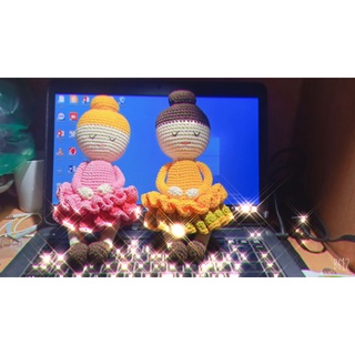 Búp bê len cây nấm và cô gái handmade Banhanha store