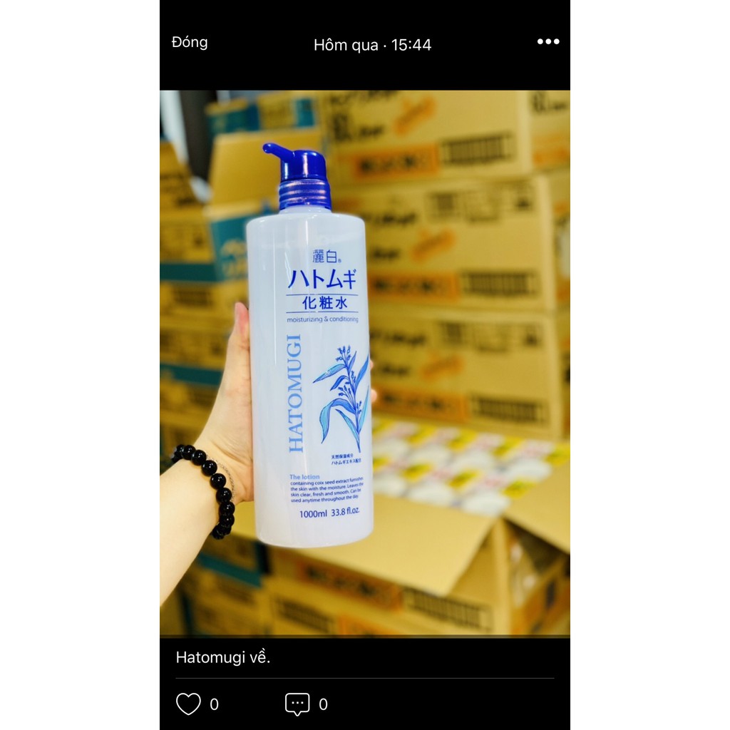 LOTION DƯỠNG FACE&BODY  HATOMUGI 1000ML