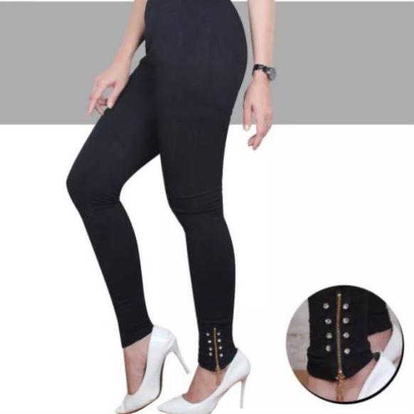 Đặc Biệt - LEGGING / LEGGING / LEGGING Có Dây Kéo Trơn / LEGGING Nhập Khẩu