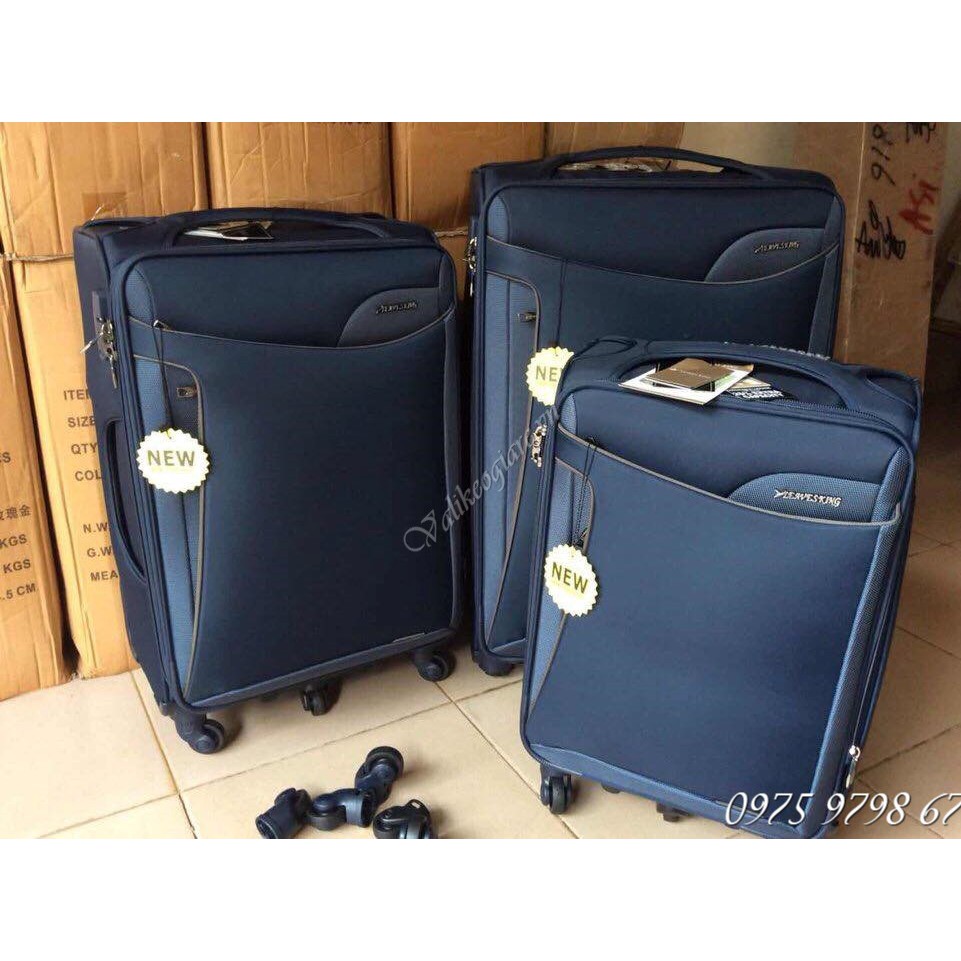 Vali kéo leavesking có thể tháo bánh sz 28"