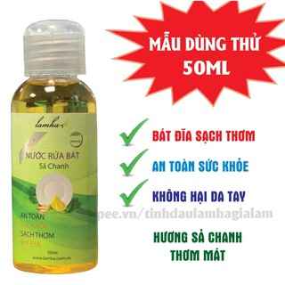 Nước rửa bát sả chanh/quế - lam hà 50ml