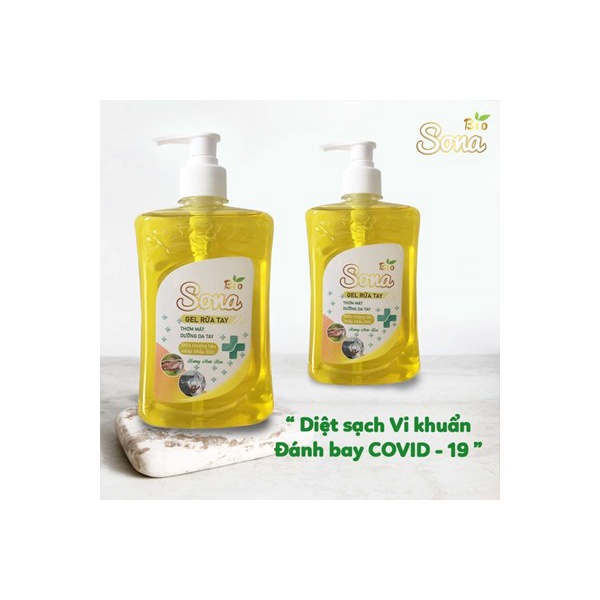 Nước rửa tay diệt khuẩn Sona 500ml hương nước hoa