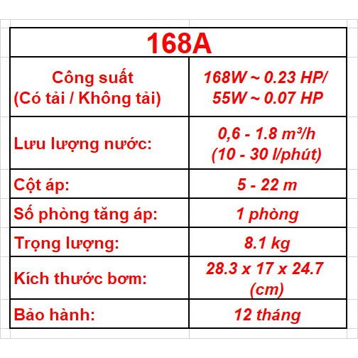 Máy bơm tăng áp điện tử SCO 168A-200A (168W - 200W) - Máy bơm nước nóng 100 độ, hẹn giờ bơm, có khả năng hút chân không