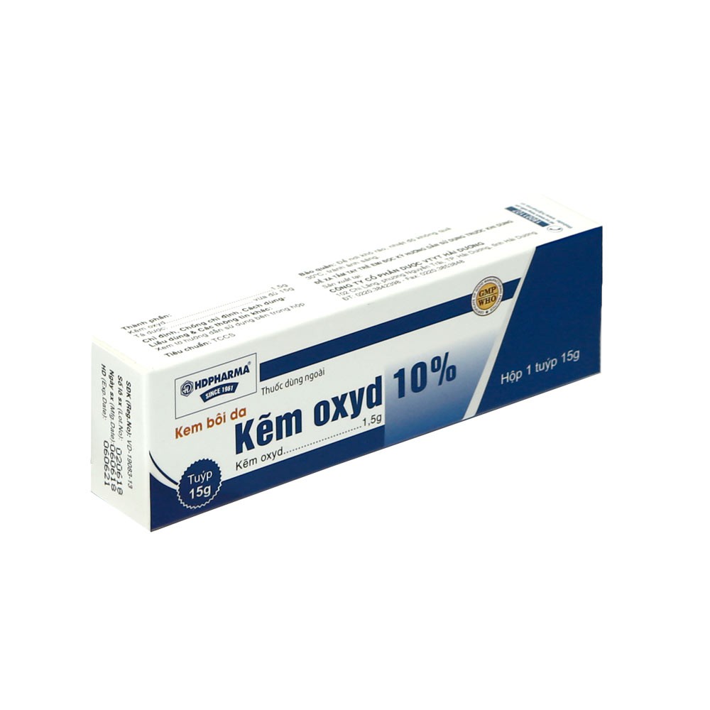 Kem bôi da Kẽm Oxyd 10%