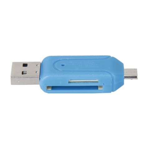 Đầu đọc thẻ nhớ tích hợp đầu USB OTG 2 trong 1 đa năng