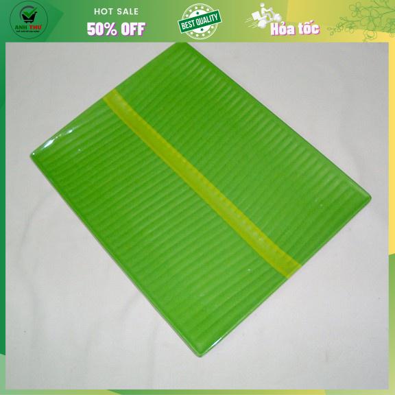Dĩa lá chuối hình chữ nhật kích thước 15.5 X 20.5 cm