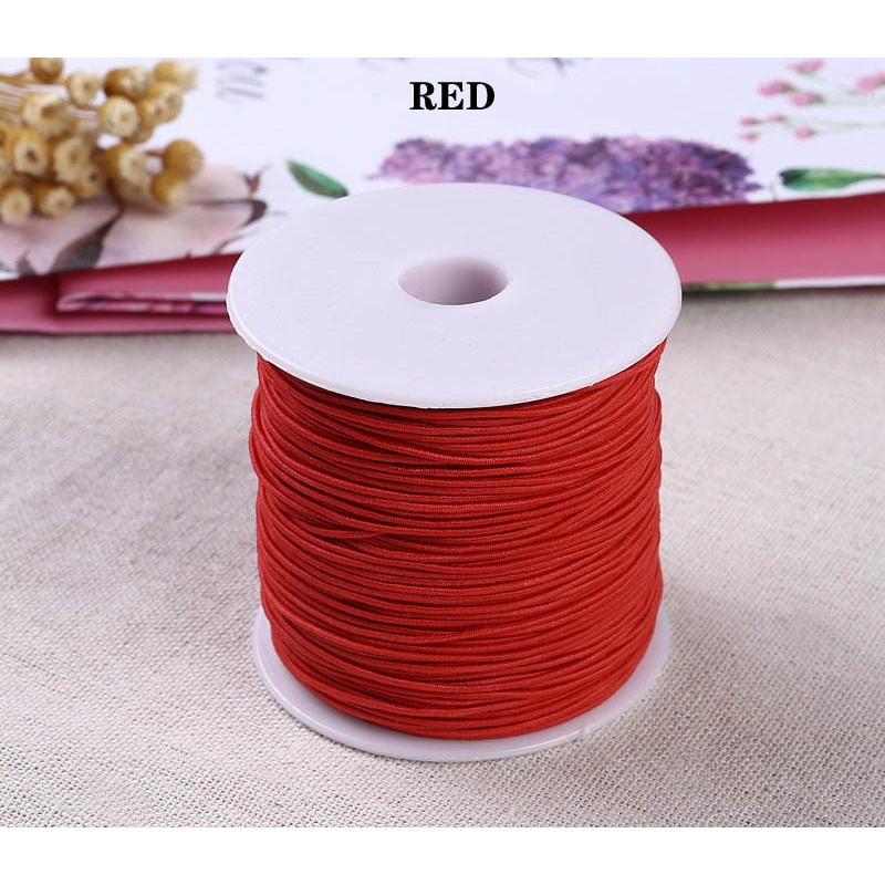 Cuộn Dây Thun 5m Trong 1mm Chất Lượng Cao Dùng Làm Trang Sức DIY