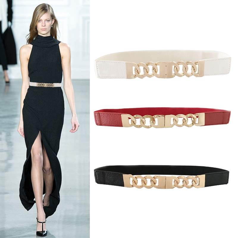 Thắt lưng chất liệu nylon co giãn khóa kim loại thời trang cho nữ