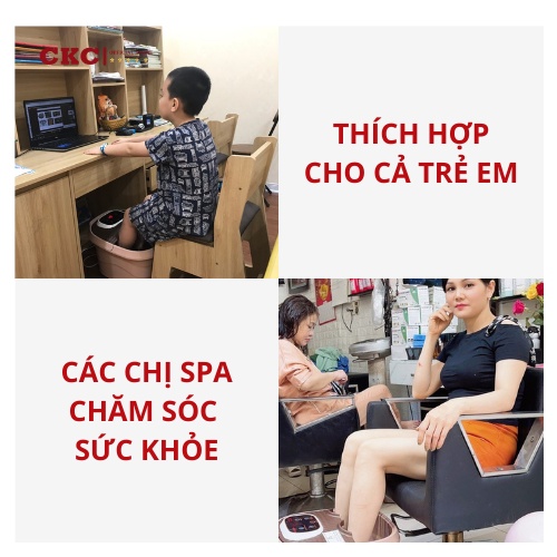 Máy ngâm chân massage ANKAZA xoa bóp bàn chân tự động sử dụng công nghệ Nhật Bản mới nhất 2022-CKC