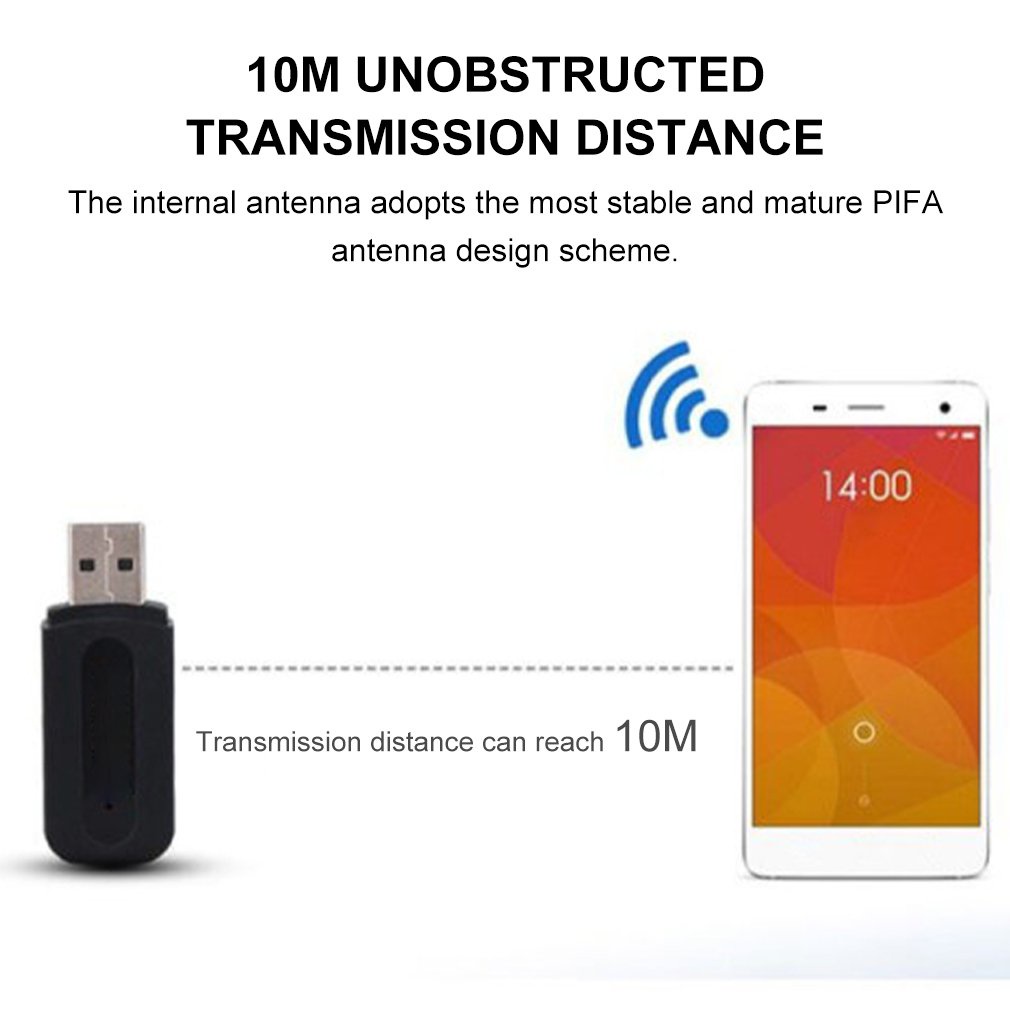Thiết Bị Nhận Tín Hiệu Âm Thanh Bluetooth A2DP Có Giắc Cắm 3.5Mm Cho Điện Thoại Android/IOS