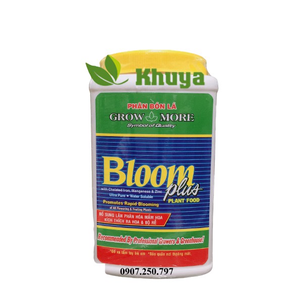 Phân bón lá Growmore Bloom Plus 10-55-10 hộp 1kg Phân hóa mầm hoa